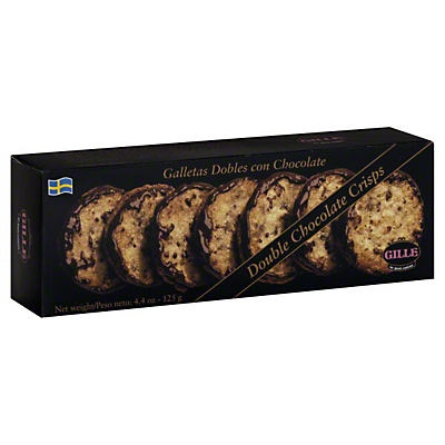 slide 1 of 6, Gille Double Chocolate Crisps, 4.4 oz