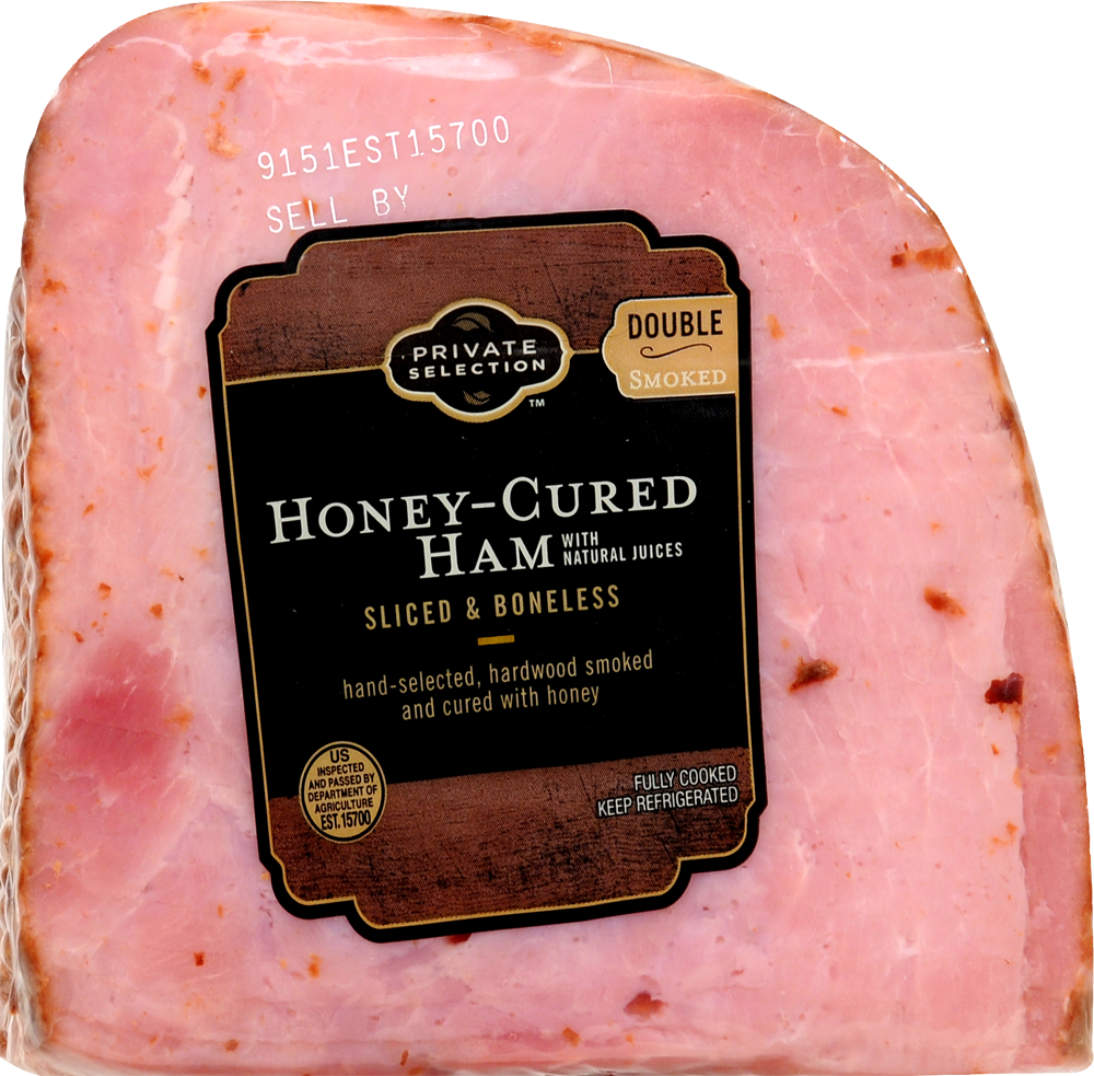 slide 1 of 1, Private Selection Smoked Honey Ham Quarter, per lb