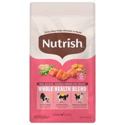 Rachael Ray Nutrish Real Salmon, Veggies & Brown Rice Recipe Whole Health Blend Dry Dog Food, 5.5 lb. Bag (Rachael Ray)