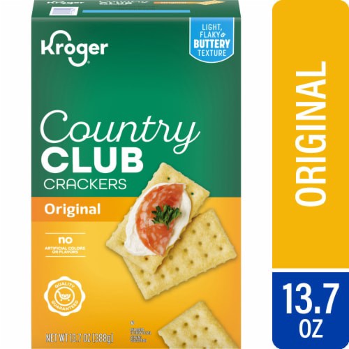 slide 1 of 5, Kroger Country Club Crackers, 13.7 oz