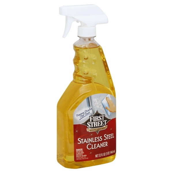 slide 1 of 6, First Street Stainless Steel Cleaner, 32 oz