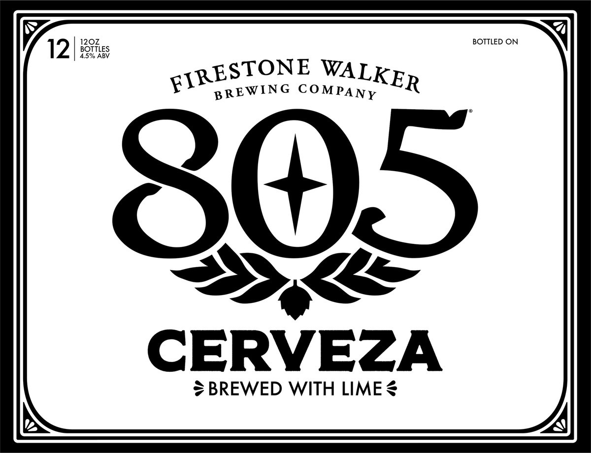 slide 5 of 8, Firestone Walker 805, Cerveza With Lime Beer 12 ea, 12 ct