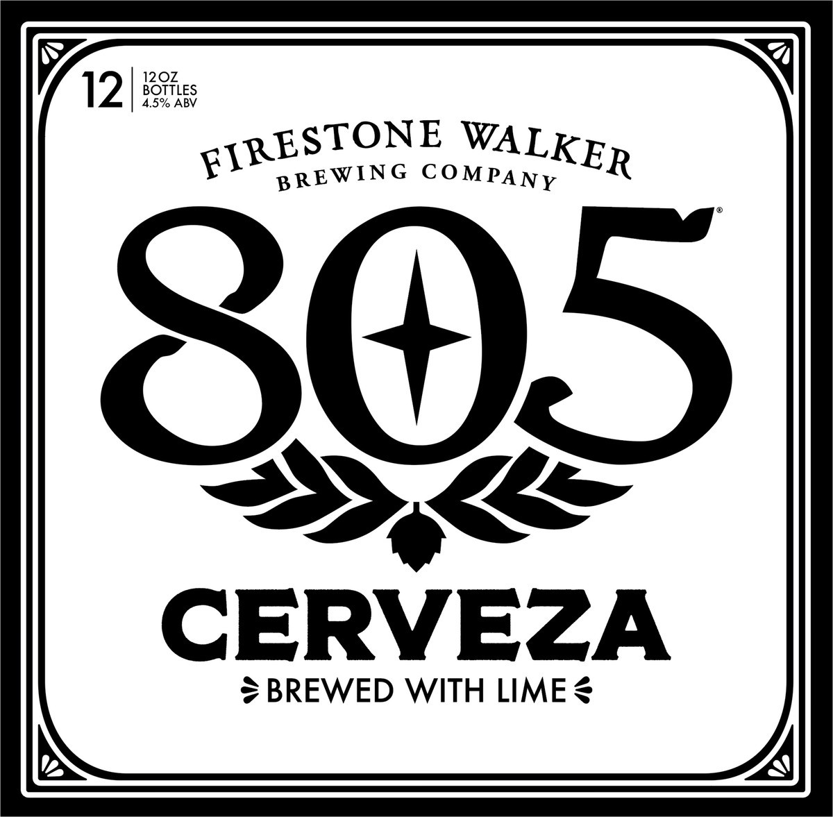 slide 8 of 8, Firestone Walker 805, Cerveza With Lime Beer 12 ea, 12 ct