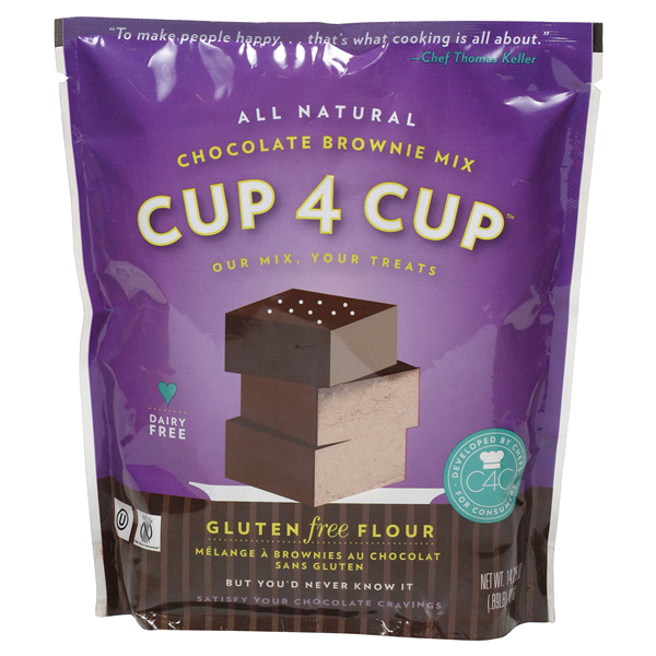 slide 1 of 13, Cup4Cup Cup 4 Cup Gluten Free Choc Brownie Mix, 14.25 oz