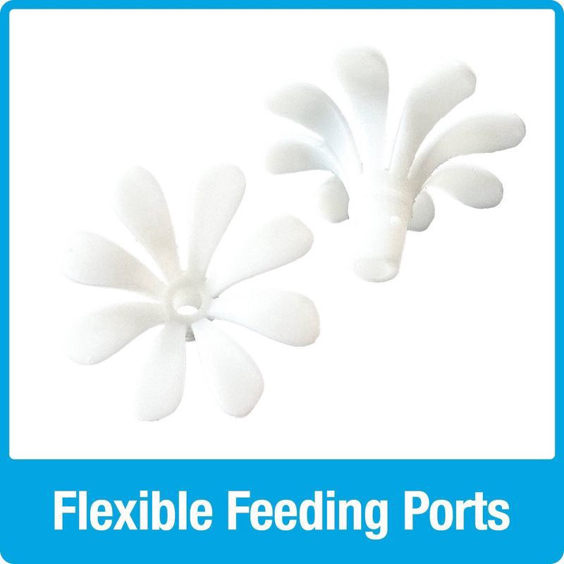 slide 4 of 6, Nature's Way Bird Products Nature's Way 20oz Scarlet Swirl Glass Hummingbird Feeder: Easy Clean, Weather-Resistant, 5 Feeding Stations, 20 oz