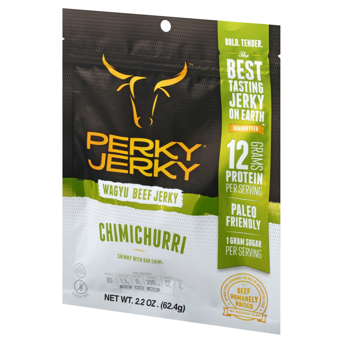 slide 2 of 12, Perky Jerky Chimichurri Wagyu Beef Jerky 2.2 oz, 2.2 oz