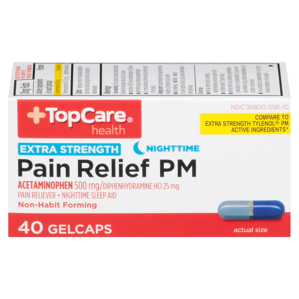 TopCare Extra Strength Pain Relief Pm Acetaminophen 500 Mg Pain