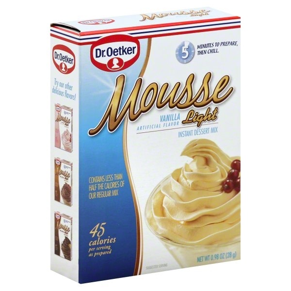 slide 1 of 1, Dr. Oetker Mousse Supreme Light - French Vanilla, 9.8 oz