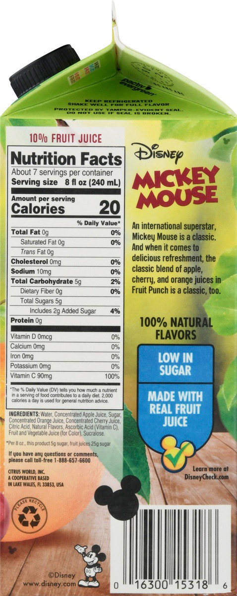 slide 8 of 9, Disney Mickey Mouse Fantastical Fruit Punch, 59 fl oz