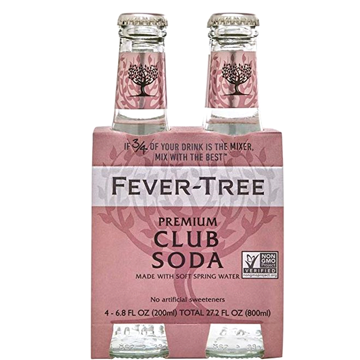 slide 1 of 1, Fever-Tree Club Soda, 4 ct