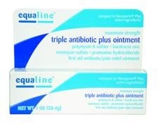 slide 1 of 1, Equaline First-Aid Antibiotic & Pain Relief Ointment, 1 oz