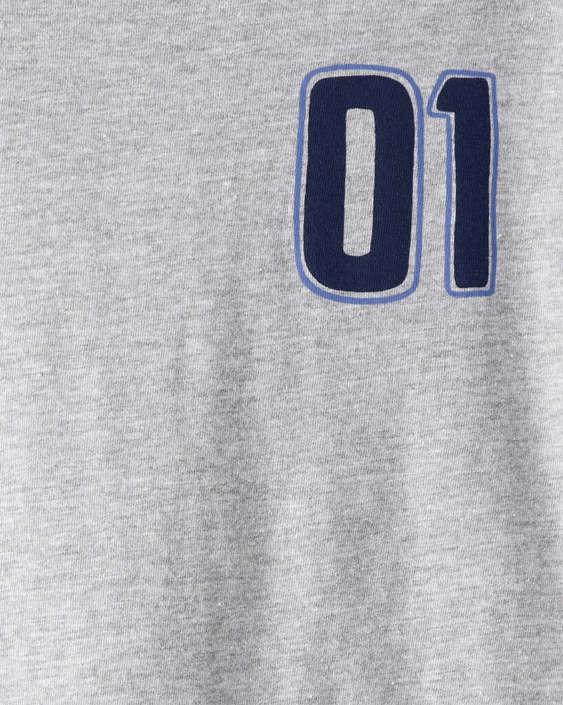 slide 3 of 4, Carter's Boys Motorcycle Long-Sleeve Graphic Tee - Grey Grey XL, 1 ct