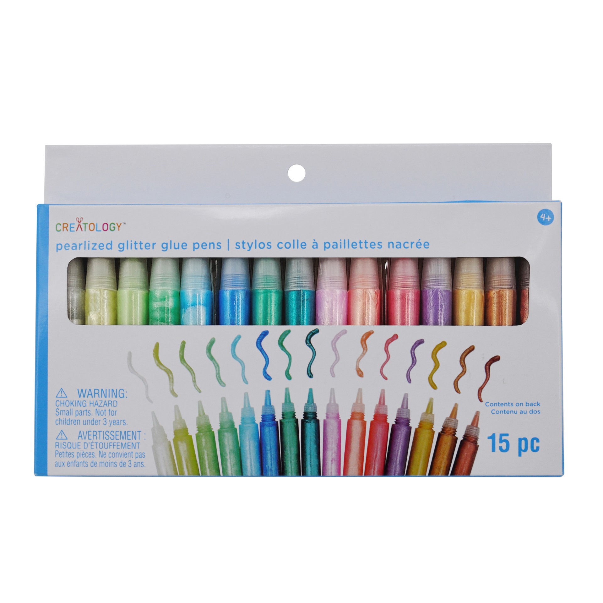 slide 2 of 5, Pearlized Glitter Glue Pen Set By Creatology, 0.3 fl oz
