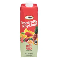 Grace Tropical Rhythms Fruit Punch Juice Drink - 33.8 fl oz