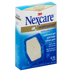 Nexcare Waterproof Advanced Healing Hydrocolloid Pad 6 Each