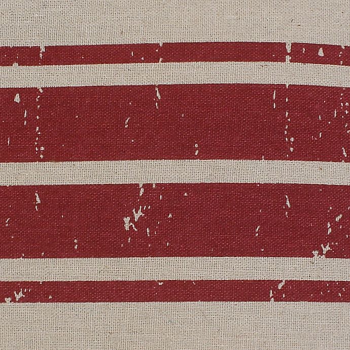 slide 3 of 6, Thro By Marlo Lorenz Dolly Farm Stripe Square Throw Pillow - Red, 1 ct