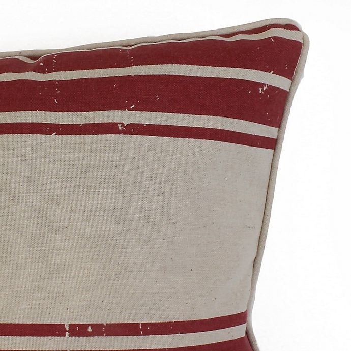 slide 4 of 6, Thro By Marlo Lorenz Dolly Farm Stripe Square Throw Pillow - Red, 1 ct