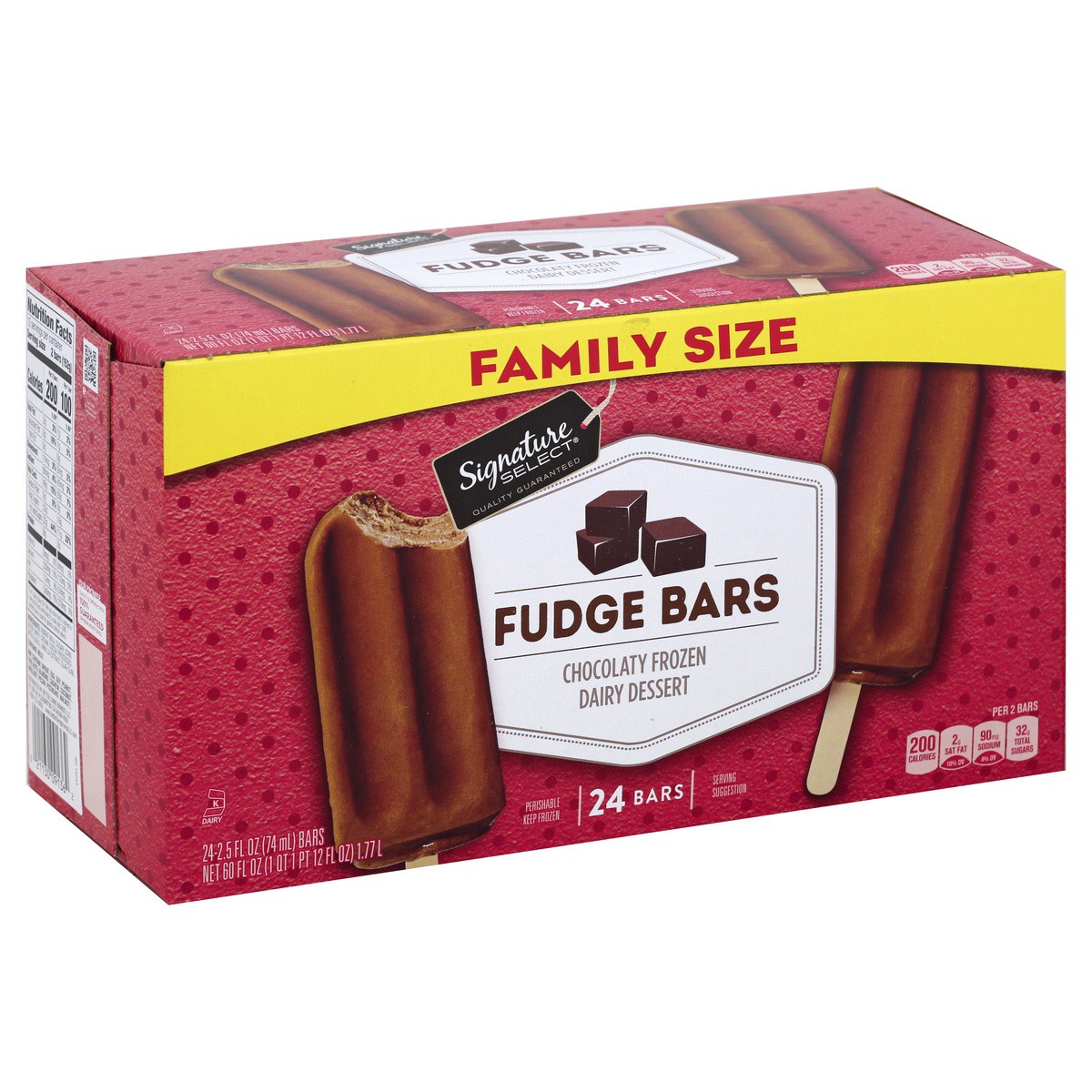 slide 1 of 4, Lucerne Dairy Farms Ice Cream Fudge Bars, 24 ct; 2.5 fl oz