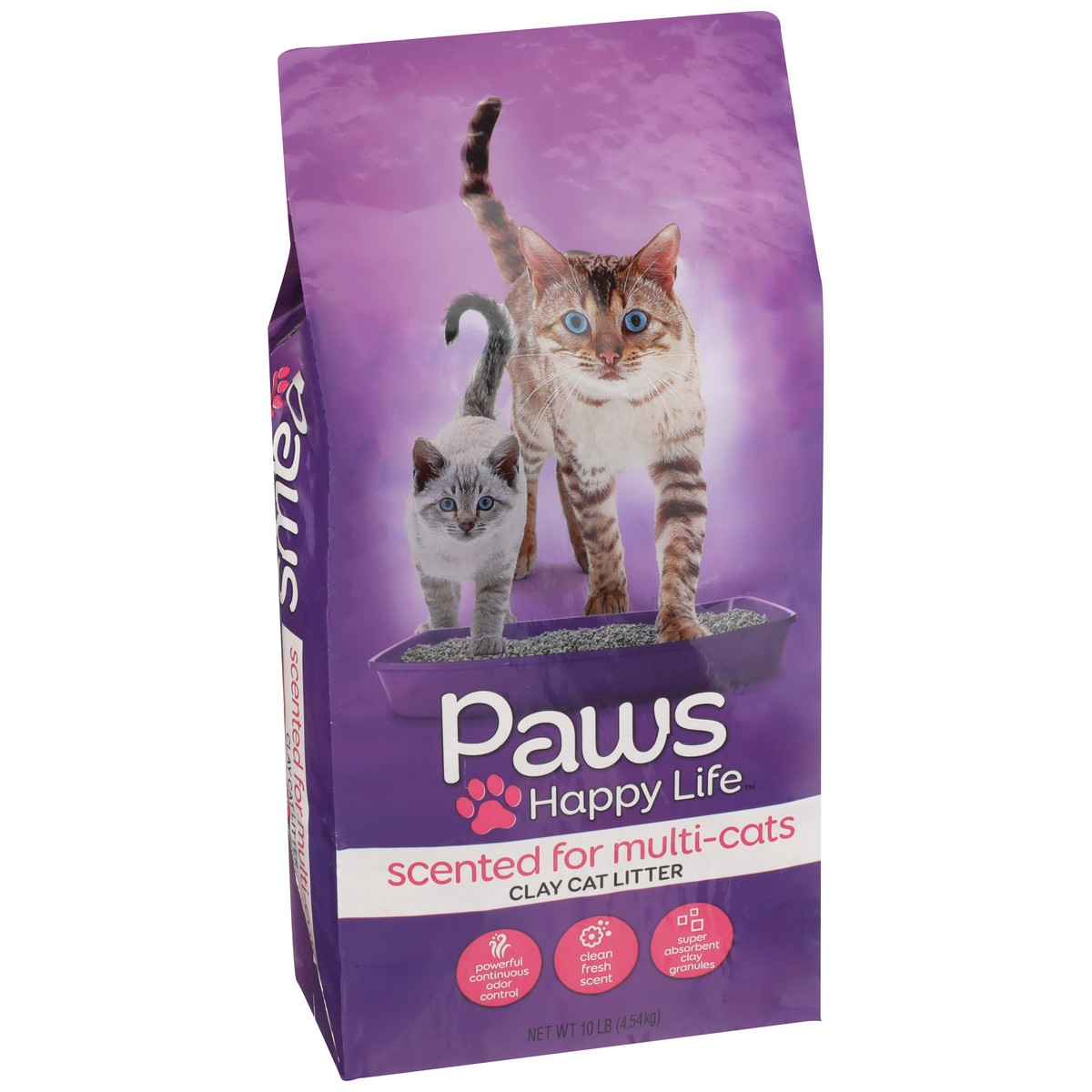 slide 5 of 11, Paws Happy Life Clay Cat Litter Scented, 10 lb