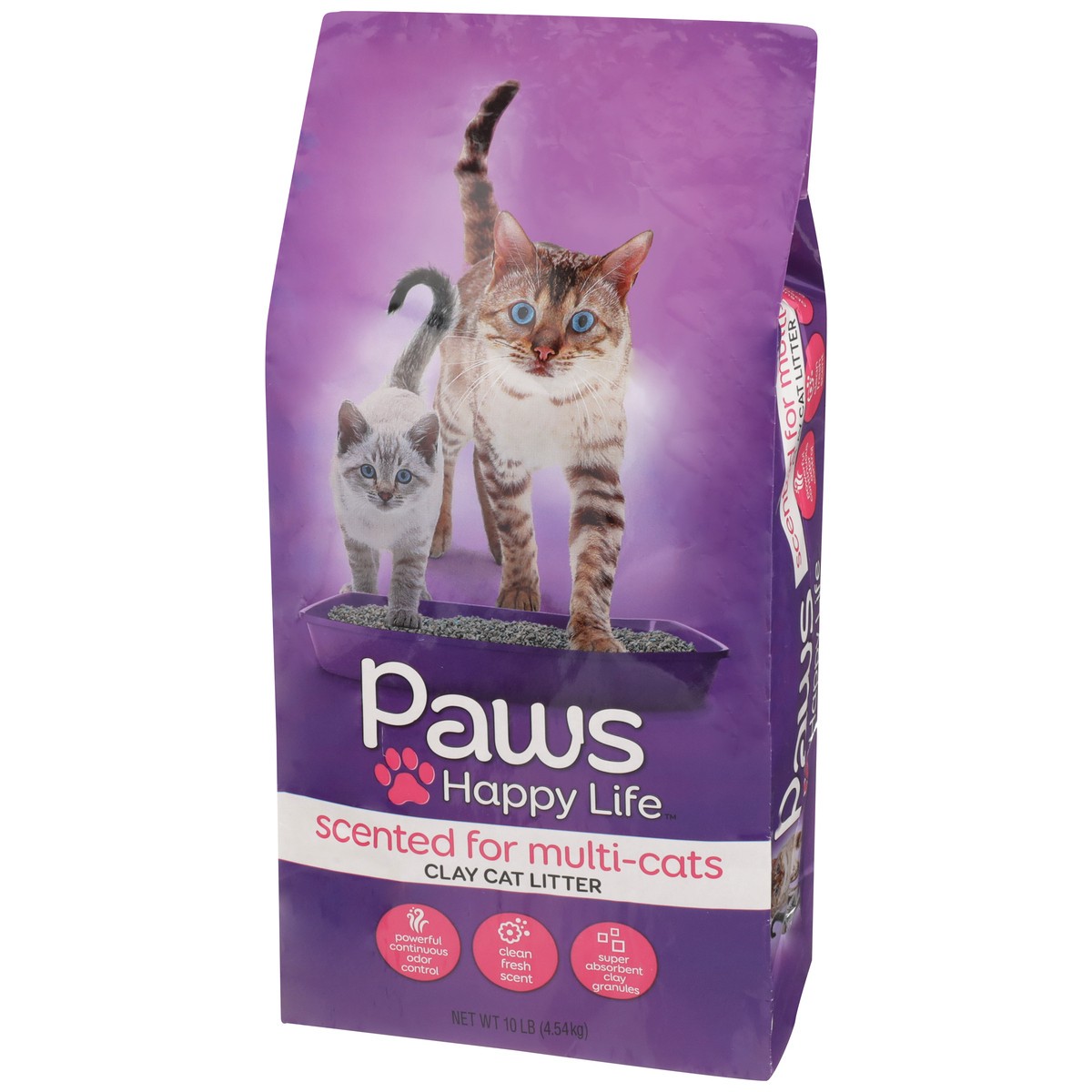 slide 9 of 11, Paws Happy Life Clay Cat Litter Scented, 10 lb