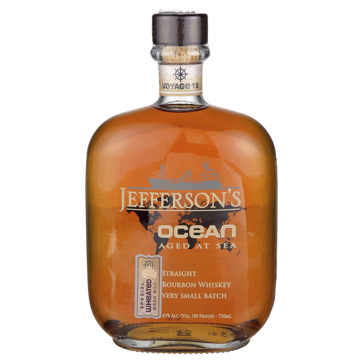 slide 1 of 5, Jeffersons Oceans Aged At The Sea Wheated Bourbon, 750 ml