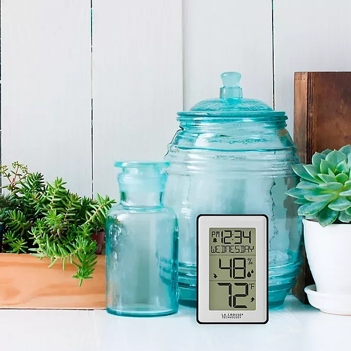 slide 3 of 4, La Crosse Technology Indoor Temperature and Humidity Station, 4.29 in