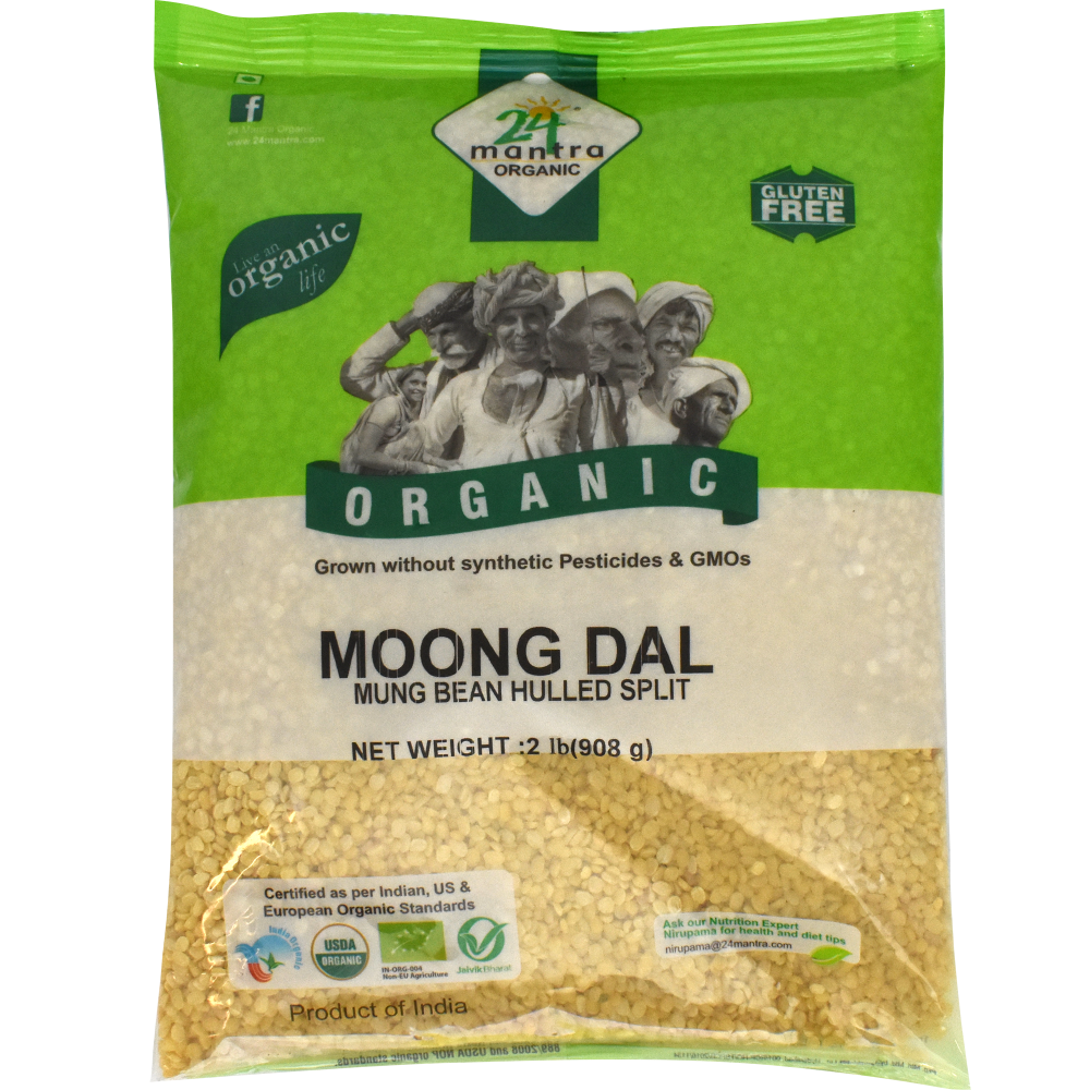 slide 1 of 1, 24 Mantra Organic Moong Dal, 2 lb