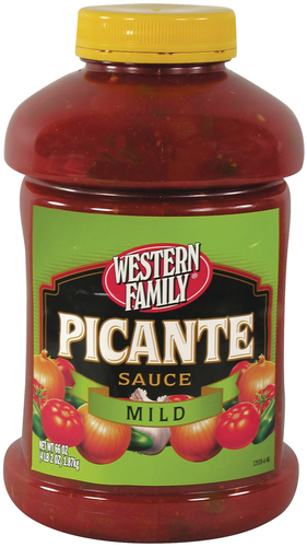 slide 1 of 1, Western Family Picante Sauce Mild, 66 oz