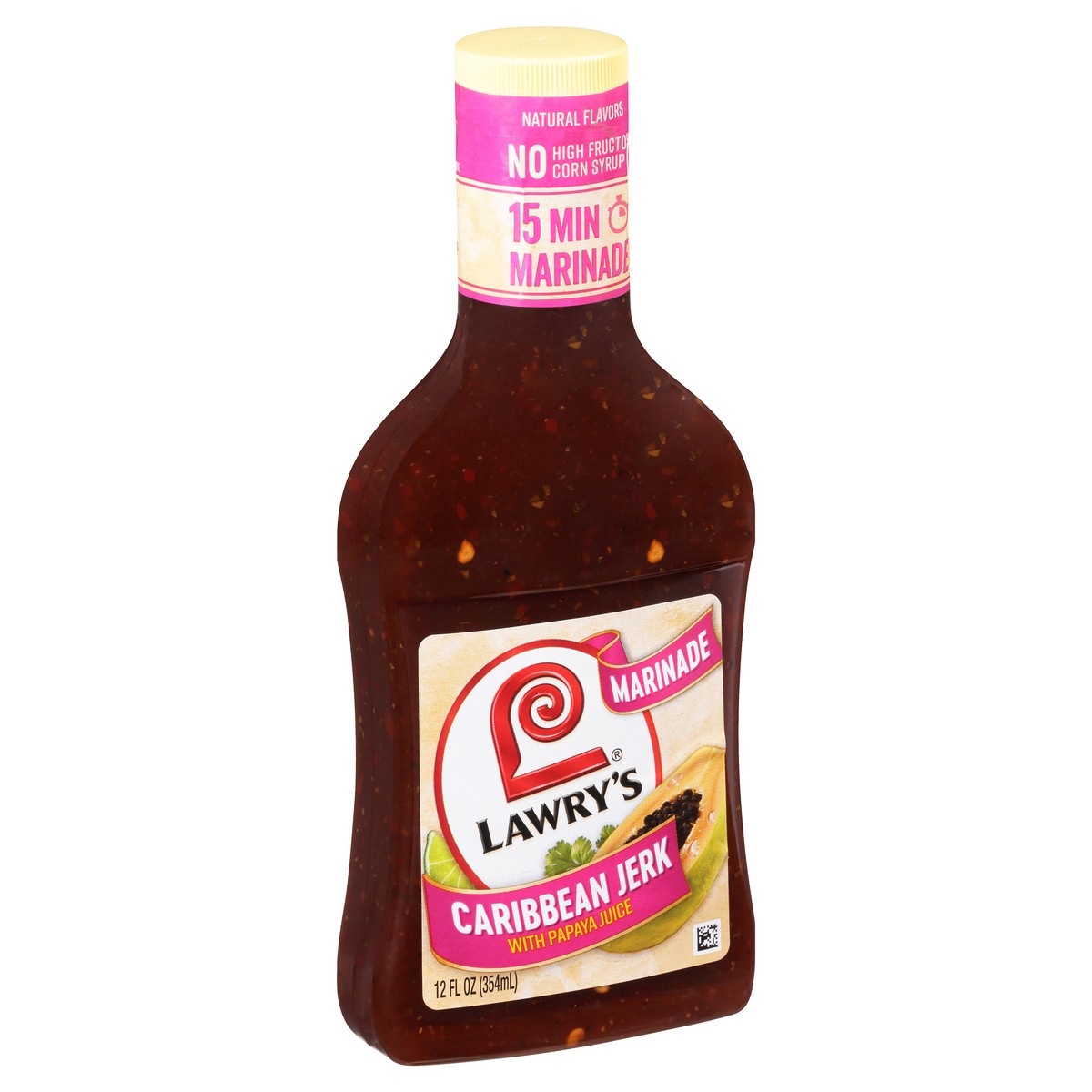 slide 1 of 13, Lawry's Caribbean Jerk With Papaya Marinade, 12 fl oz
