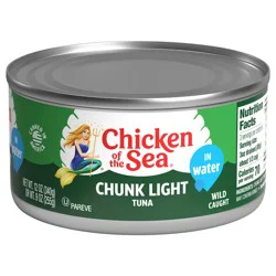 Chicken of the Sea Chunk Light Tuna in Water 12 oz