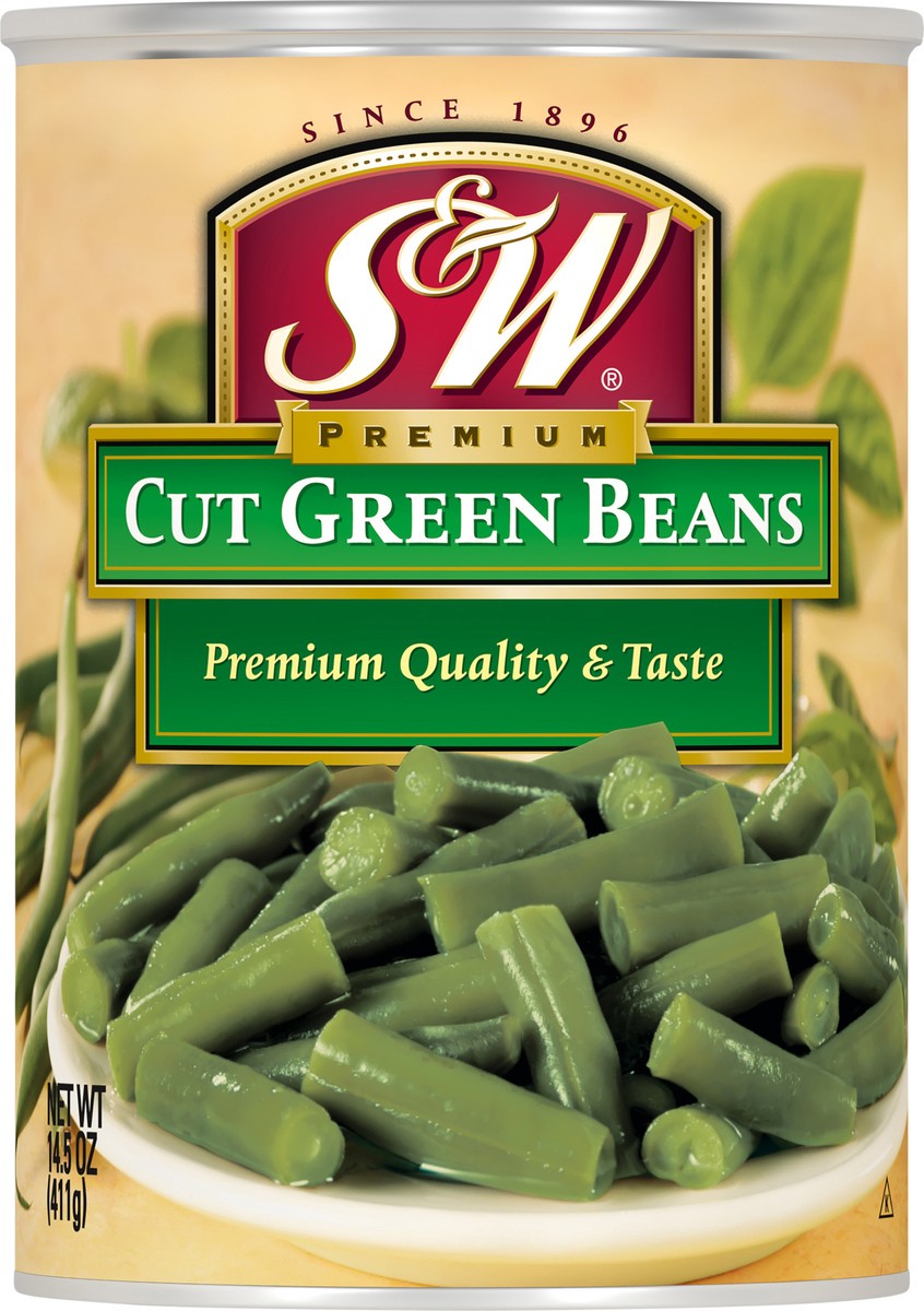 slide 4 of 7, S&W Cut Premium Green Beans 14.5 oz Can, 14.5 oz