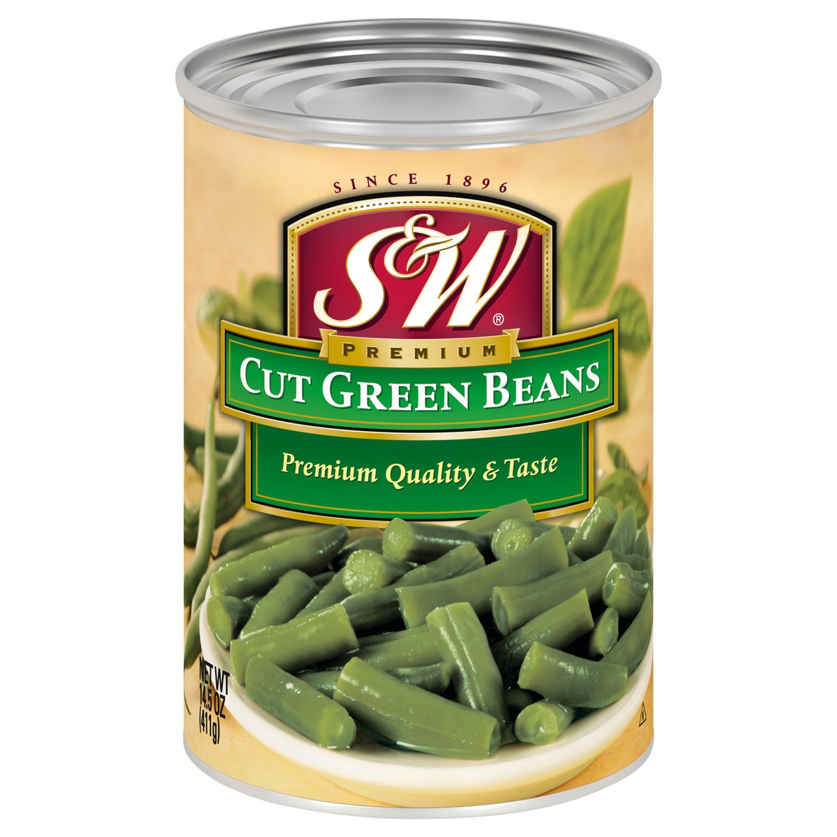 slide 1 of 7, S&W Cut Premium Green Beans 14.5 oz Can, 14.5 oz