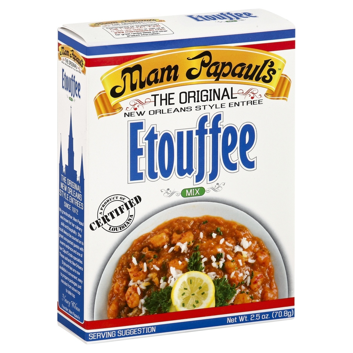 slide 1 of 4, Mam Papaul's Creole Etouffee Recipe Mix, 2.5 oz