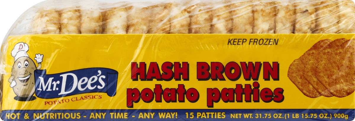 Mr. Dee's Hash Brown Potato Patties - 15 CT