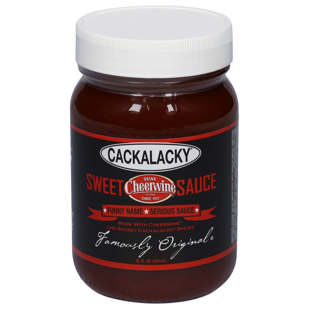 slide 1 of 6, Cackalacky Cheerwine Sweet Sauce 16 fl oz, 16 fl oz