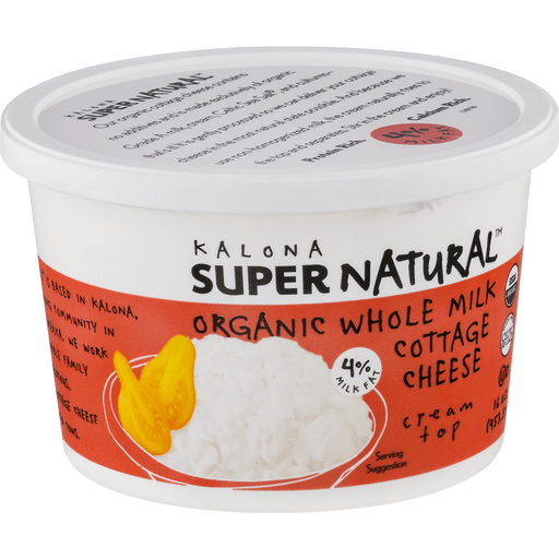 slide 5 of 9, Kalona Supernatural Organic Whole Milk Cottage Cheese - 16 oz, 16 oz
