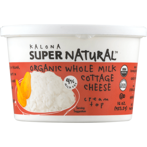 slide 9 of 9, Kalona Supernatural Organic Whole Milk Cottage Cheese - 16 oz, 16 oz