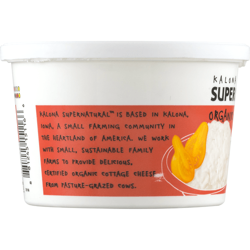slide 8 of 9, Kalona Supernatural Organic Whole Milk Cottage Cheese - 16 oz, 16 oz