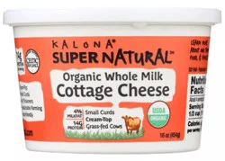 Kalona Supernatural Organic Whole Milk Cottage Cheese - 16 oz