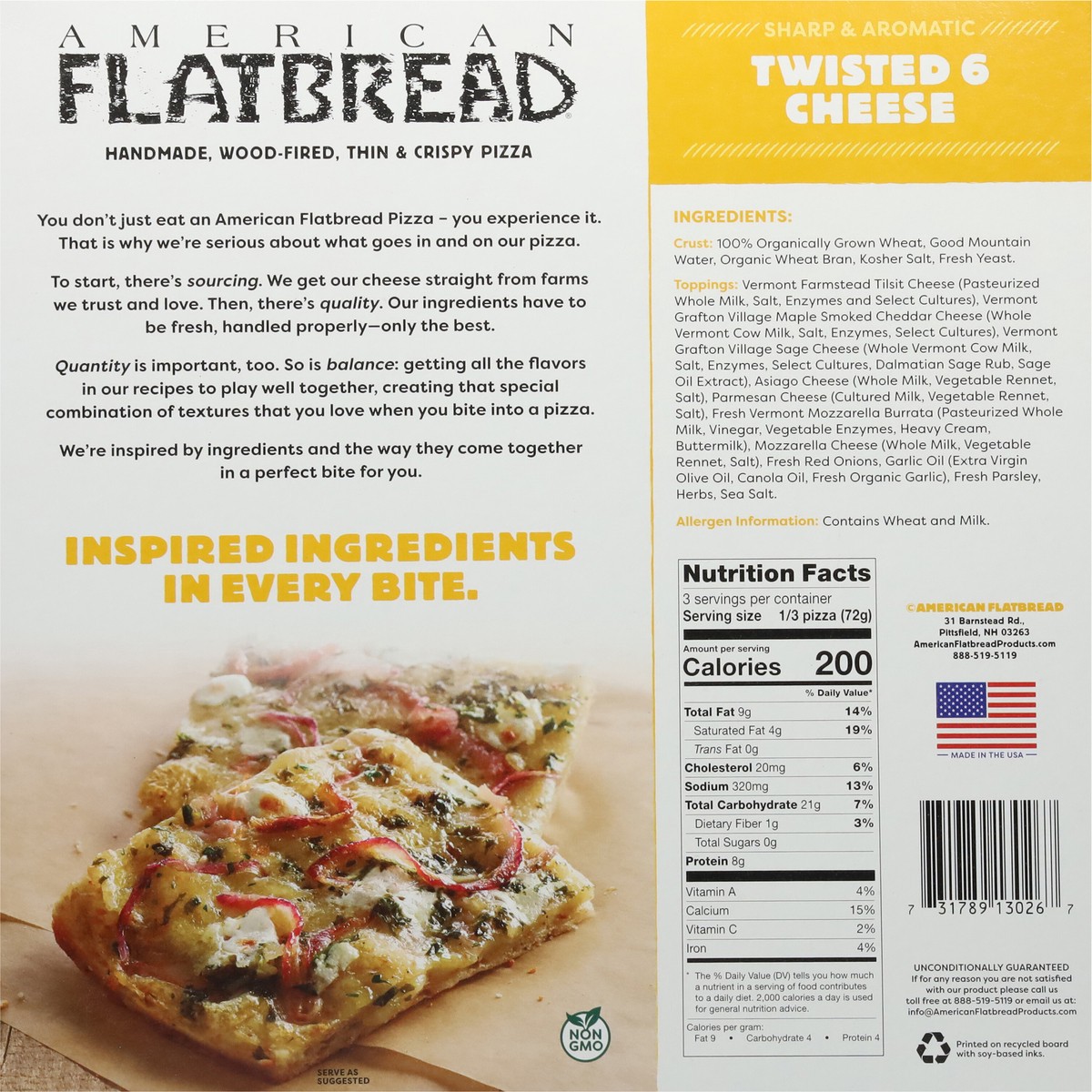 slide 6 of 11, American Flatbread Twisted Six Cheese, 7.6 oz