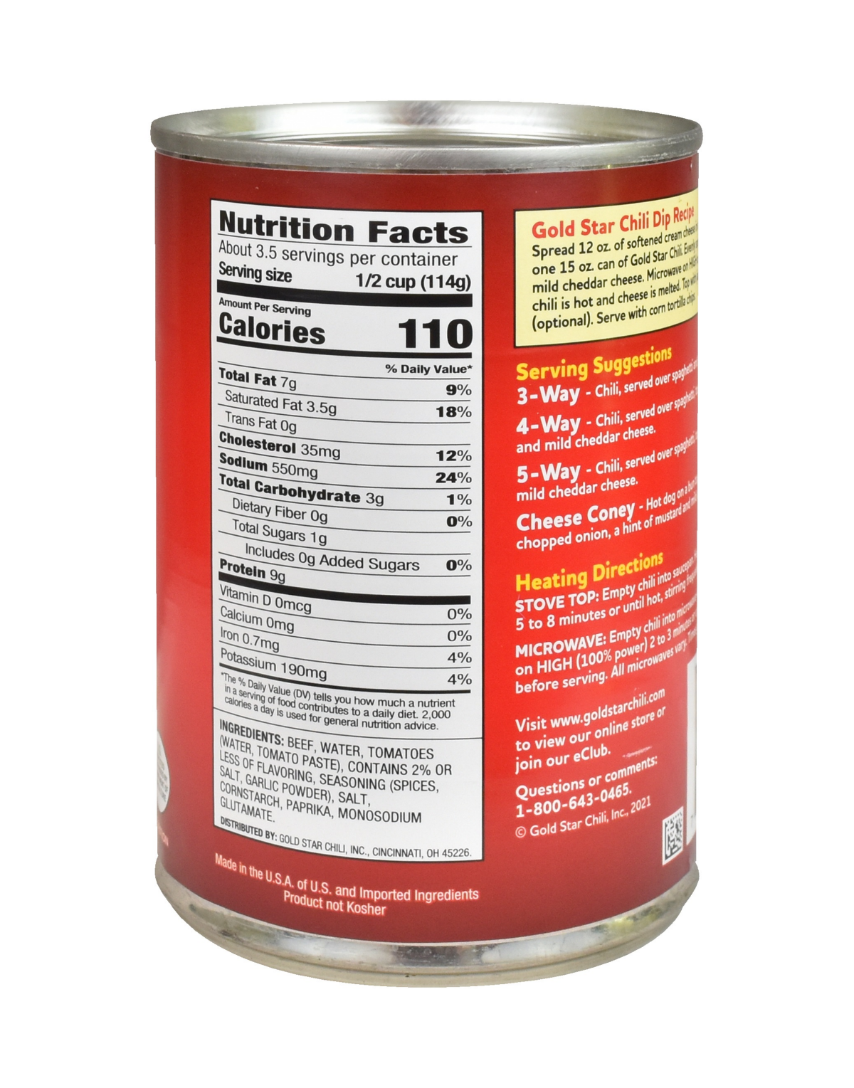slide 3 of 5, Gold Star Chili, 15 oz