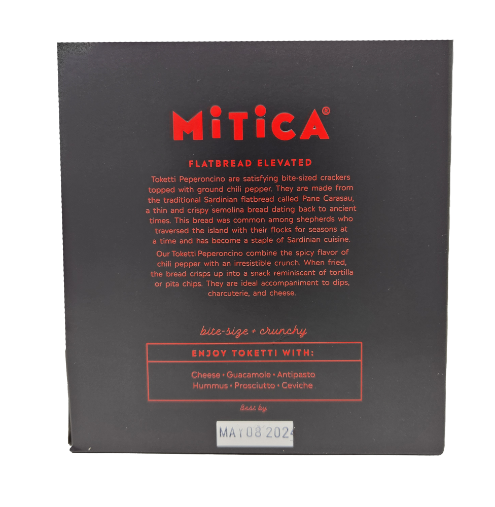 slide 2 of 3, Mitica Peperoncino Sardinaian Flatbread Toketti, 7 oz