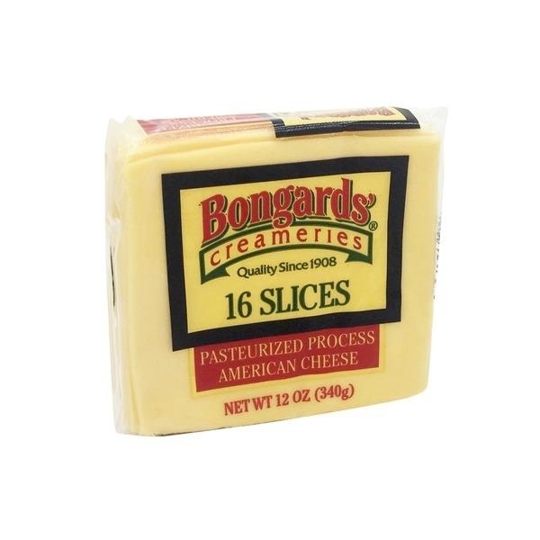 slide 1 of 1, Bongards American Cheese Slices, 12 oz