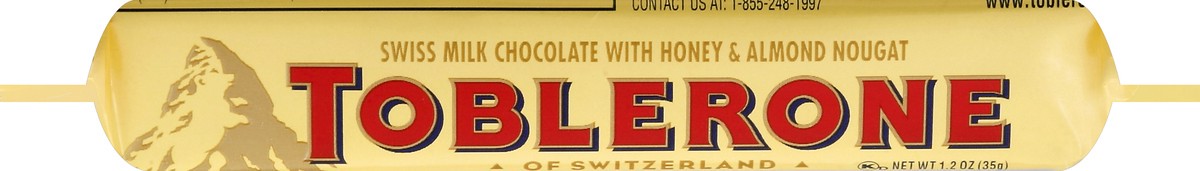 slide 5 of 6, Toblerone Swiss Milk Chocolate Bar, 1.23oz
, 1.2 oz