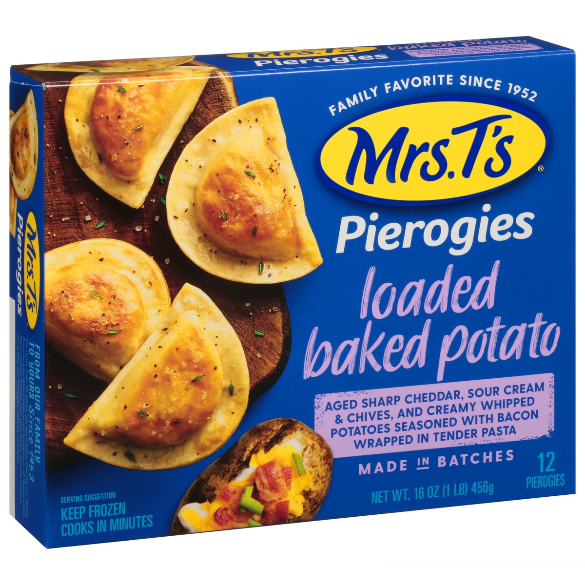 slide 5 of 9, Mrs. T's Loaded Baked Potato Pierogies 12 ea, 12 ct