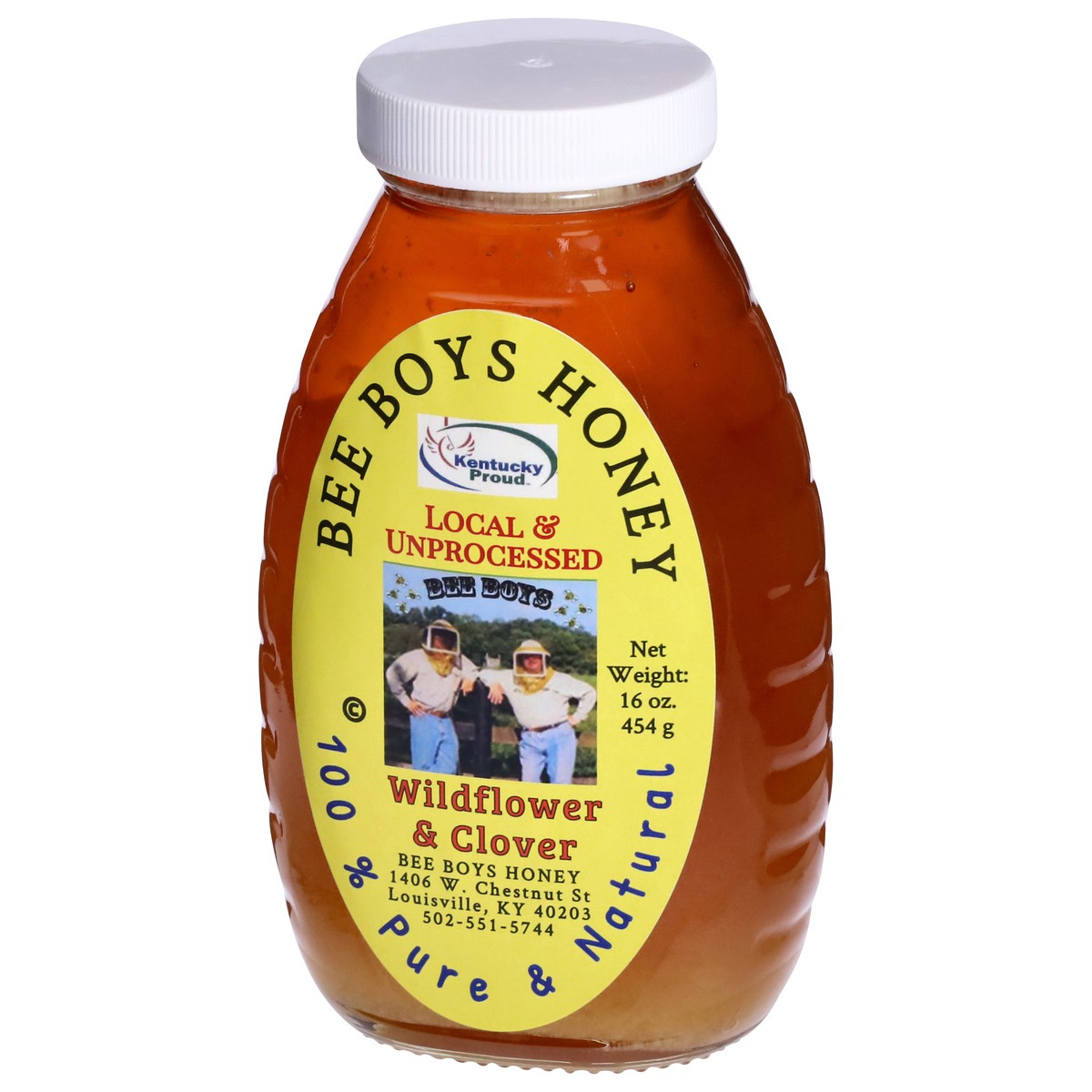 slide 7 of 14, Bee Boys Local & Unprocessed Wildflower & Clover Honey - 16 oz, 16 oz
