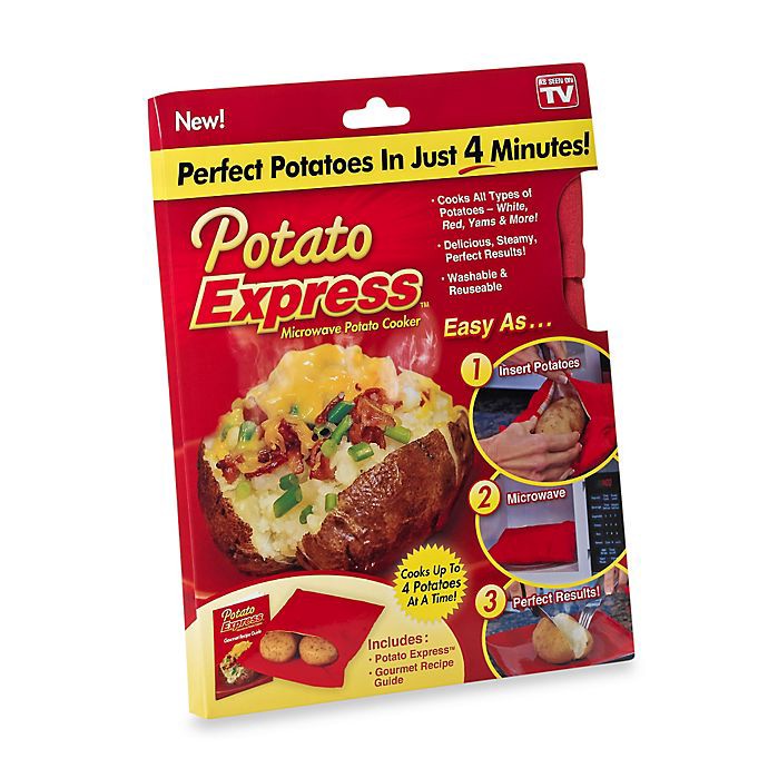 slide 1 of 3, As Seen on TV Potato Express Microwave Potato Cooker, 1 ct