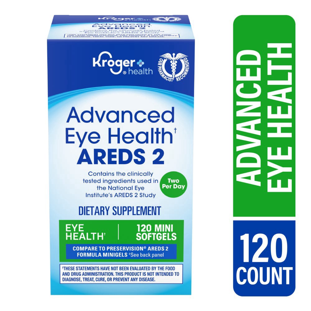 slide 4 of 4, Kroger Advanced Eye Health Areds 2 Mini Softgels, 120 ct