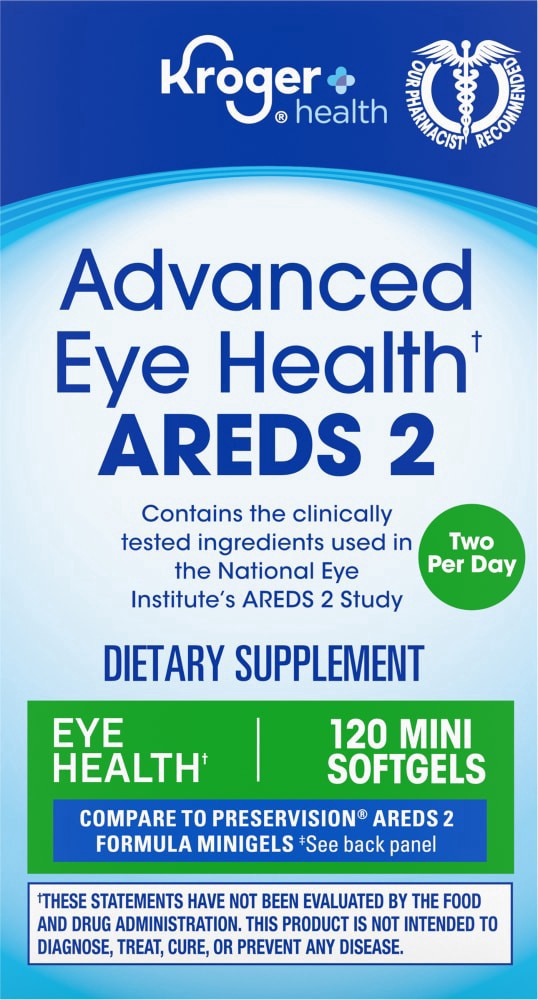 slide 3 of 4, Kroger Advanced Eye Health Areds 2 Mini Softgels, 120 ct