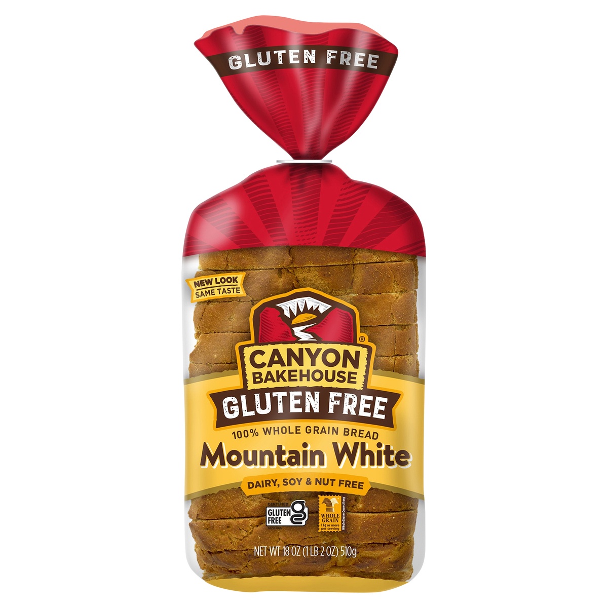 slide 1 of 1, Canyon Bakehouse Gluten Free Mountain White Bread - 18oz, 18 oz